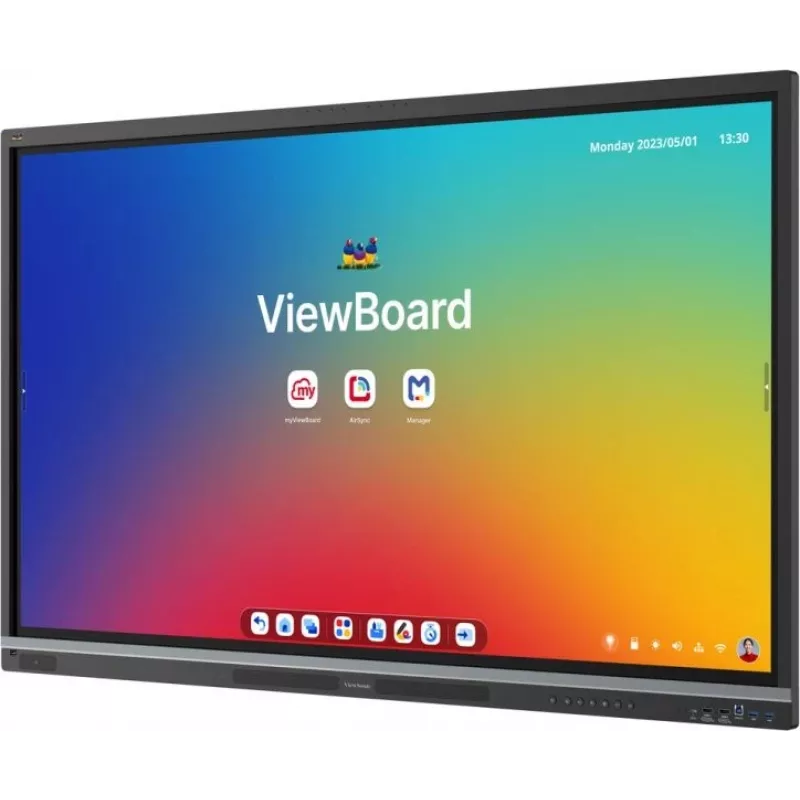 Viewsonic IFP6551 Διαδραστική οθόνη πίνακα 165,1 cm (65 ίντσες) 3840 x 2160 Pixel Οθόνη αφής Μαύρο