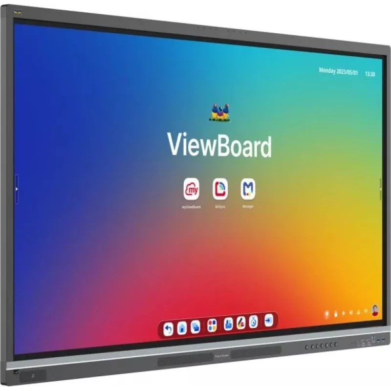 Viewsonic IFP6551 Διαδραστική οθόνη πίνακα 165,1 cm (65 ίντσες) 3840 x 2160 Pixel Οθόνη αφής Μαύρο