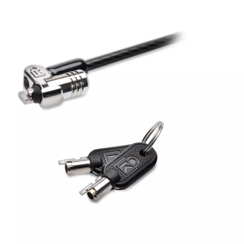 Kensington MICROSAVER 2.0 MK ΚΛΕΙΔΑΡΙΑ LAPTOP, Κλειδί, Ατσάλι, Μαύρο, Ασημί