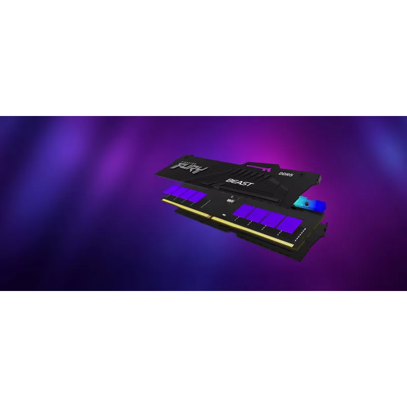 Kingston Technology FURY Beast 64 GB 5200 MT/s DDR5 CL40 DIMM (Σετ 2) RGB