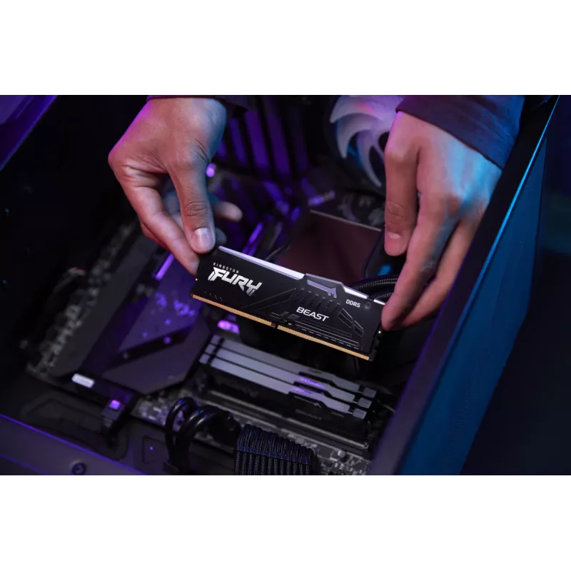 Kingston Technology FURY Beast 64 GB 5200 MT/s DDR5 CL40 DIMM (Σετ 2) RGB