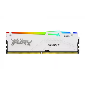 Kingston Technology FURY Beast 16GB 6000MT/s DDR5 CL30 DIMM λευκό RGB EXPO