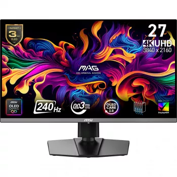 MSI MAG 272UP QD-OLED X24 Οθόνη υπολογιστή 67,3 cm (26,5 ίντσες) 3840 x 2160 pixel 4K Ultra HD μαύρο
