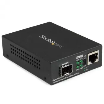 StarTech.com Μετατροπέας μέσου Gigabit Ethernet Fiber με ανοιχτή υποδοχή SFP
