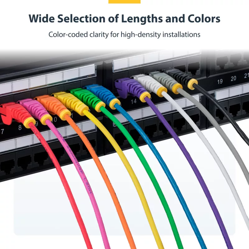 StarTech.com 2 m Καλώδιο CAT6 – λεπτό – Snagless Βύσματα RJ45 – Μαύρο