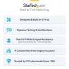 StarTech.com 2 m Καλώδιο CAT6 – λεπτό – Snagless Βύσματα RJ45 – Μαύρο