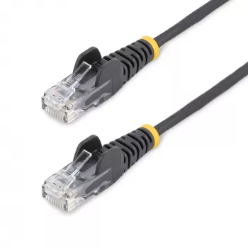 StarTech.com 3 m Καλώδιο CAT6 - λεπτό - Snagless Βύσματα RJ45 - Μαύρο