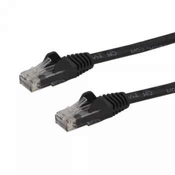 StarTech.com 10m Καλώδιο Ethernet CAT6 – Μαύρο Καλώδιο Gigabit Ethernet CAT 6 – 250 MHz 100 W PoE RJ45 UTP Καλώδιο Δικτύου/Patch, προστασία από σπάσιμο με ανακούφιση τάσης, ελεγμένο μεμονωμένα