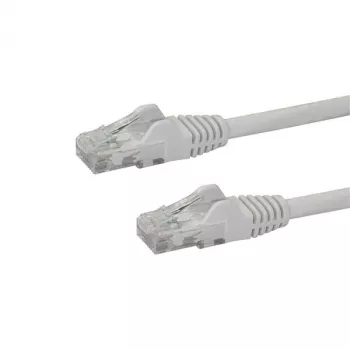 StarTech.com N6PATC10MWH καλώδιο δικτύου Ethernet CAT6 10 m, RJ45 με προστατευμένο κλιπ, UTP, 650 MHz, 100 W PoE, 24 AWG, προστασία από κάμψη, λευκό