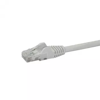 StarTech.com N6PATC10MWH καλώδιο δικτύου Ethernet CAT6 10 m, RJ45 με προστατευμένο κλιπ, UTP, 650 MHz, 100 W PoE, 24 AWG, προστασία από κάμψη, λευκό