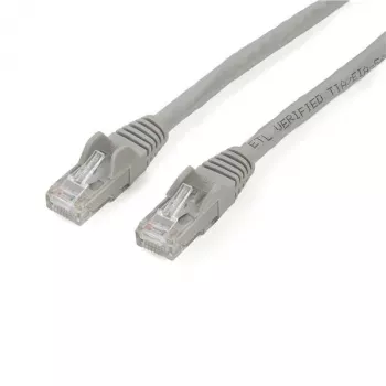 StarTech.com 2m Καλώδιο Ethernet CAT6 – Γκρι, Καλώδιο Gigabit Ethernet CAT-6 – 250 MHz, 100 W PoE, RJ45, UTP, Καλώδιο Δικτύου/Patch, προστασία από σπάσιμο με ανακούφιση τάσης, ελεγμένο μεμονωμένα