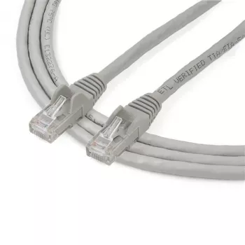 StarTech.com 2m Καλώδιο Ethernet CAT6 – Γκρι, Καλώδιο Gigabit Ethernet CAT-6 – 250 MHz, 100 W PoE, RJ45, UTP, Καλώδιο Δικτύου/Patch, προστασία από σπάσιμο με ανακούφιση τάσης, ελεγμένο μεμονωμένα
