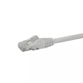 StarTech.com N6PATC2MWH καλώδιο δικτύου Gigabit Ethernet CAT6 2 m, RJ45 με προστατευμένο κλιπ, UTP, PoE, προστασία από κάμψη, επιχρυσωμένα βύσματα, λευκό