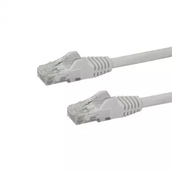StarTech.com N6PATC50CMWH καλώδιο δικτύου Gigabit Ethernet CAT6 0,5 m (50 cm), RJ45 με προστατευμένο κλιπ, UTP, PoE, 24 AWG, προστασία από κάμψη, λευκό