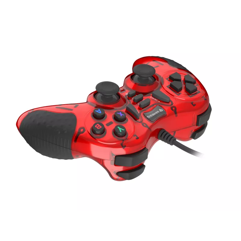 GENESIS MANGAN 200 Κόκκινο USB 2.0 Gamepad Αναλογικό / Ψηφιακό PC