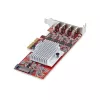 StarTech.com Κάρτα PCIe USB Type-C 4 θυρών, USB 3.2 10Gbps, Κάρτα επέκτασης USB-C PCI Express, 4x ανεξάρτητοι ελεγκτές USB, Windows/Linux/macOS, TAA-συμβατό