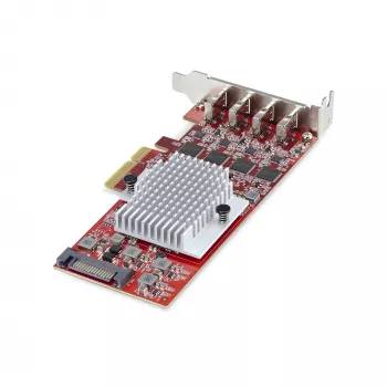 StarTech.com Κάρτα PCIe USB Type-C 4 θυρών, USB 3.2 10Gbps, Κάρτα επέκτασης USB-C PCI Express, 4x ανεξάρτητοι ελεγκτές USB, Windows/Linux/macOS, TAA-συμβατό