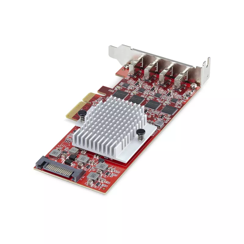 StarTech.com Κάρτα PCIe USB Type-C 4 θυρών, USB 3.2 10Gbps, Κάρτα επέκτασης USB-C PCI Express, 4x ανεξάρτητοι ελεγκτές USB, Windows/Linux/macOS, TAA-συμβατό
