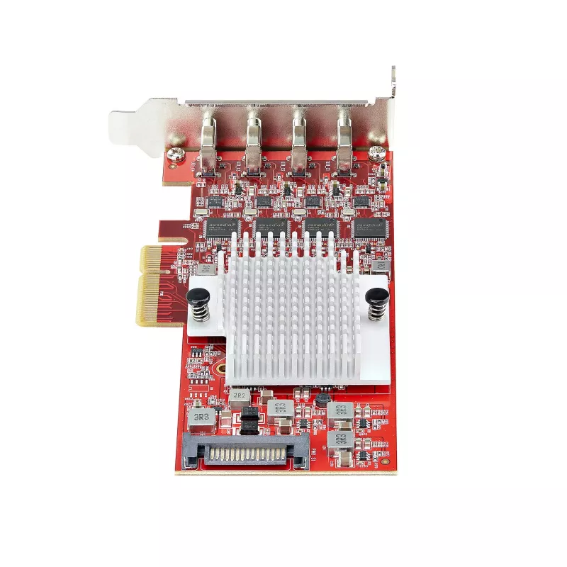StarTech.com Κάρτα PCIe USB Type-C 4 θυρών, USB 3.2 10Gbps, Κάρτα επέκτασης USB-C PCI Express, 4x ανεξάρτητοι ελεγκτές USB, Windows/Linux/macOS, TAA-συμβατό