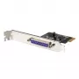 StarTech.com Κάρτα PCIe 1 Θύρας Παράλληλης - Κάρτα προσαρμογέα PCI Express σε Παράλληλη DB25 - Επέκταση Desktop Ελεγκτής LPT για Εκτυπωτές, Σαρωτές & Plotter - SPP/ECP - Standard/Low Profile