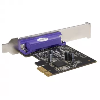 StarTech.com Κάρτα PCIe 1 Θύρας Παράλληλης - Κάρτα προσαρμογέα PCI Express σε Παράλληλη DB25 - Επέκταση Desktop Ελεγκτής LPT για Εκτυπωτές, Σαρωτές & Plotter - SPP/ECP - Standard/Low Profile
