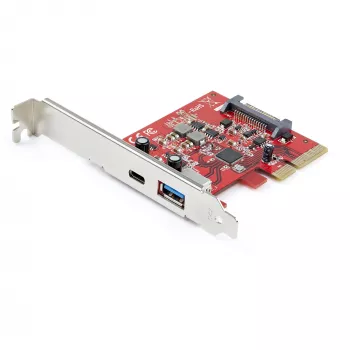 StarTech.com Κάρτα PCIe 2 Θυρών 10Gbps USB-A & USB-C – Κάρτα προσαρμογέα Host-Controller USB 3.2 Gen 2 PCI Express Type C/A – Κάρτα επέκτασης USB 3.2 Gen 2x1 PCIe – Windows, macOS, Linux