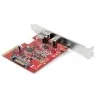 StarTech.com Κάρτα PCIe 2 Θυρών 10Gbps USB-A & USB-C – Κάρτα προσαρμογέα Host-Controller USB 3.2 Gen 2 PCI Express Type C/A – Κάρτα επέκτασης USB 3.2 Gen 2x1 PCIe – Windows, macOS, Linux