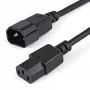 StarTech.com Καλώδιο επέκτασης ρεύματος 1m, C14 σε C13, 10A 125V, 18AWG, Καλώδιο επέκτασης ρεύματος υπολογιστή, Καλώδιο επέκτασης ρεύματος AC IEC-320-C14 σε IEC-320-C13 για τροφοδοτικά, UL-πιστοποιημένο