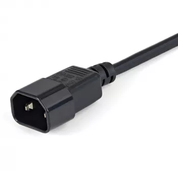StarTech.com Καλώδιο επέκτασης ρεύματος 1m, C14 σε C13, 10A 125V, 18AWG, Καλώδιο επέκτασης ρεύματος υπολογιστή, Καλώδιο επέκτασης ρεύματος AC IEC-320-C14 σε IEC-320-C13 για τροφοδοτικά, UL-πιστοποιημένο