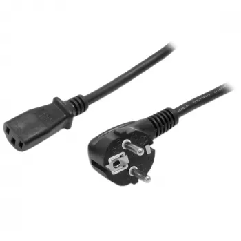 StarTech.com Καλώδιο ρεύματος υπολογιστή 2m, 18AWG, Καλώδιο ρεύματος EU Schuko σε C13, 250V 10A, Μαύρο καλώδιο AC αντικατάστασης, Καλώδιο ρεύματος TV/οθόνης, Καλώδιο ρεύματος Schuko CEE 7/7 σε IEC 60320 C13 - Καλώδιο τροφοδοτικού PC