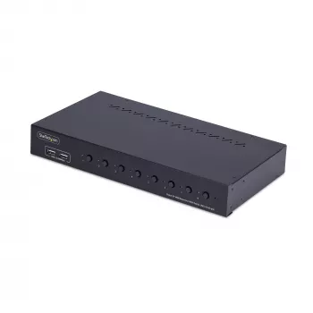 StarTech.com 8-Port DisplayPort KVM Switch με κιτ τοποθέτησης σε rack 1U, 4K 60Hz DP 1.2, εναλλαγή με πλήκτρα και hotkey, 4-Port USB Hub, ανεξάρτητο λειτουργικού συστήματος, συμβατό με TAA