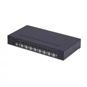 StarTech.com 8-Port DisplayPort KVM Switch με κιτ τοποθέτησης σε rack 1U, 4K 60Hz DP 1.2, εναλλαγή με πλήκτρα και hotkey, 4-Port USB Hub, ανεξάρτητο λειτουργικού συστήματος, συμβατό με TAA