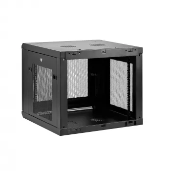 StarTech.com 4-Post 9U επιτοίχιο rack δικτύου με ράφι 1U, επιτοίχιο rack διακομιστή 19 ιντσών για συσκευές δεδομένων/AV/ηλεκτρονικών/υπολογιστών, μικρό αεριζόμενο περίβλημα rack