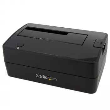 StarTech.com Single Bay USB 3.0 σε SATA Σταθμός σύνδεσης σκληρών δίσκων, USB 3.0 (5 Gbit/s) Σταθμός σύνδεσης σκληρών δίσκων, εξωτερικός σταθμός σύνδεσης 2,5/3,5 ιντσών SATA I/II/III HDD/SSD, υποδοχή σκληρού δίσκου Top-Loading