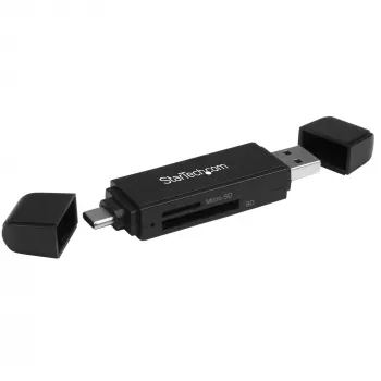 StarTech.com USB 3.0 Αναγνώστης/εγγραφέας καρτών μνήμης για κάρτες SD και microSD – USB-C και USB-A