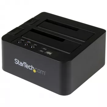 StarTech.com Standalone Αντιγραφέας σκληρών δίσκων, Dual-Bay HDD/SSD Κλωνοποιητής/Αντιγραφέας, USB 3.1 (10 Gbit/s) σε SATA III HDD/SSD Σταθμός σύνδεσης, Σταθμός αντιγραφής σκληρών δίσκων, Κλωνοποιητής σκληρών δίσκων