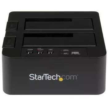 StarTech.com Standalone Αντιγραφέας σκληρών δίσκων, Dual-Bay HDD/SSD Κλωνοποιητής/Αντιγραφέας, USB 3.1 (10 Gbit/s) σε SATA III HDD/SSD Σταθμός σύνδεσης, Σταθμός αντιγραφής σκληρών δίσκων, Κλωνοποιητής σκληρών δίσκων