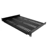 StarTech.com Ράφι rack διακομιστή 1U - Καθολικός αεριζόμενος δίσκος τοποθέτησης σε rack για rack δικτυακού εξοπλισμού 19 ιντσών & ντουλάπι - Ανθεκτικός σχεδιασμός - Χωρητικότητα βάρους 55lb/25kg - Ράφι βάθους 12 ιντσών, Μαύρο