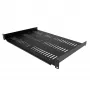 StarTech.com Ράφι rack διακομιστή 1U - Καθολικός αεριζόμενος δίσκος τοποθέτησης σε rack για rack δικτυακού εξοπλισμού 19 ιντσών & ντουλάπι - Ανθεκτικός σχεδιασμός - Χωρητικότητα βάρους 55lb/25kg - Ράφι βάθους 12 ιντσών, Μαύρο