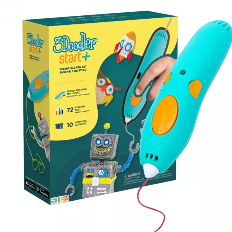 3Doodler Start Plus 3D στυλό 0,77 mm Τιρκουάζ, Κίτρινο