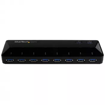 StarTech.com Hub USB 3.0 10 θυρών με θύρες φόρτισης και συγχρονισμού – 2 θύρες x 1,5A~Hub USB 3.0 10 θυρών με θύρες φόρτισης και συγχρονισμού – 5Gbps – 2 θύρες x 1,5A