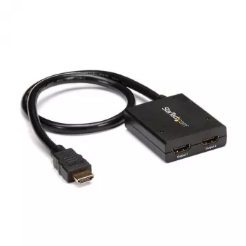 StarTech.com Διαχωριστής βίντεο HDMI 2 θυρών 4K – Διαχωριστής HDMI 1x2 – Τροφοδοσία μέσω USB ή τροφοδοτικού – 4K 30Hz