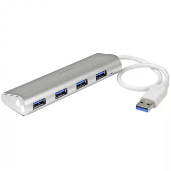 StarTech.com Hub USB 4 θυρών, USB A σε 4 θύρες USB-A, USB 5Gbps, ανθεκτικός σχεδιασμός, τροφοδοτούμενο από το bus, φορητό hub USB 3.0 για laptop