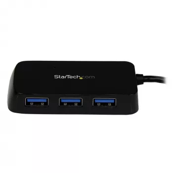 StarTech.com Φορητό Mini Hub USB 3.0 SuperSpeed 4 θυρών - Μαύρο~Φορητό Mini Hub USB 3.0 SuperSpeed 4 θυρών - 5Gbps - Μαύρο