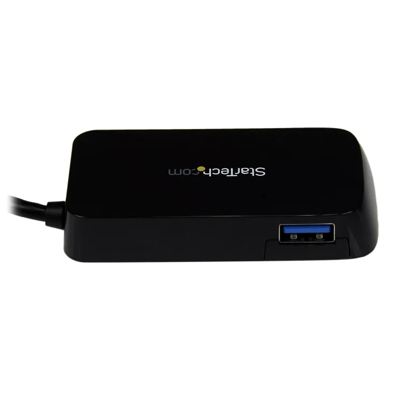StarTech.com Φορητό Mini Hub USB 3.0 SuperSpeed 4 θυρών - Μαύρο~Φορητό Mini Hub USB 3.0 SuperSpeed 4 θυρών - 5Gbps - Μαύρο