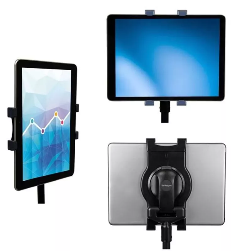 StarTech.com Ρυθμιζόμενη βάση στήριξης tablet, Tablet/UMPC, βάση πολυμέσων, εσωτερικού χώρου, Μαύρο