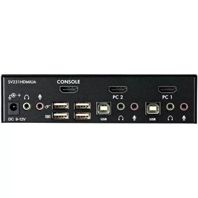 StarTech.com Διακόπτης KVM USB HDMI 2 θυρών με ήχο και hub USB 2.0