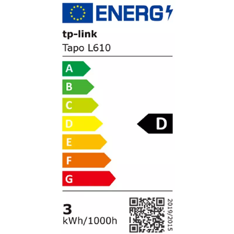 Έξυπνος λαμπτήρας TP-Link Tapo L610 Wi-Fi Dimmable Λευκό