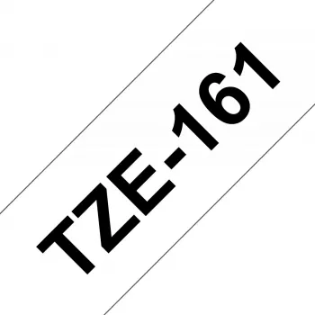 Ταινία πλαστικοποίησης Brother TZe161 36 mm Μαύρο σε Διαφανές