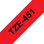 Brother TZE-451 Ταινία ετικετών Μαύρο σε Κόκκινο TZ